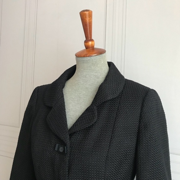 Ann Taylor Petites Black Blazer Skirt Suit Size 8P - Picture 5 of 7